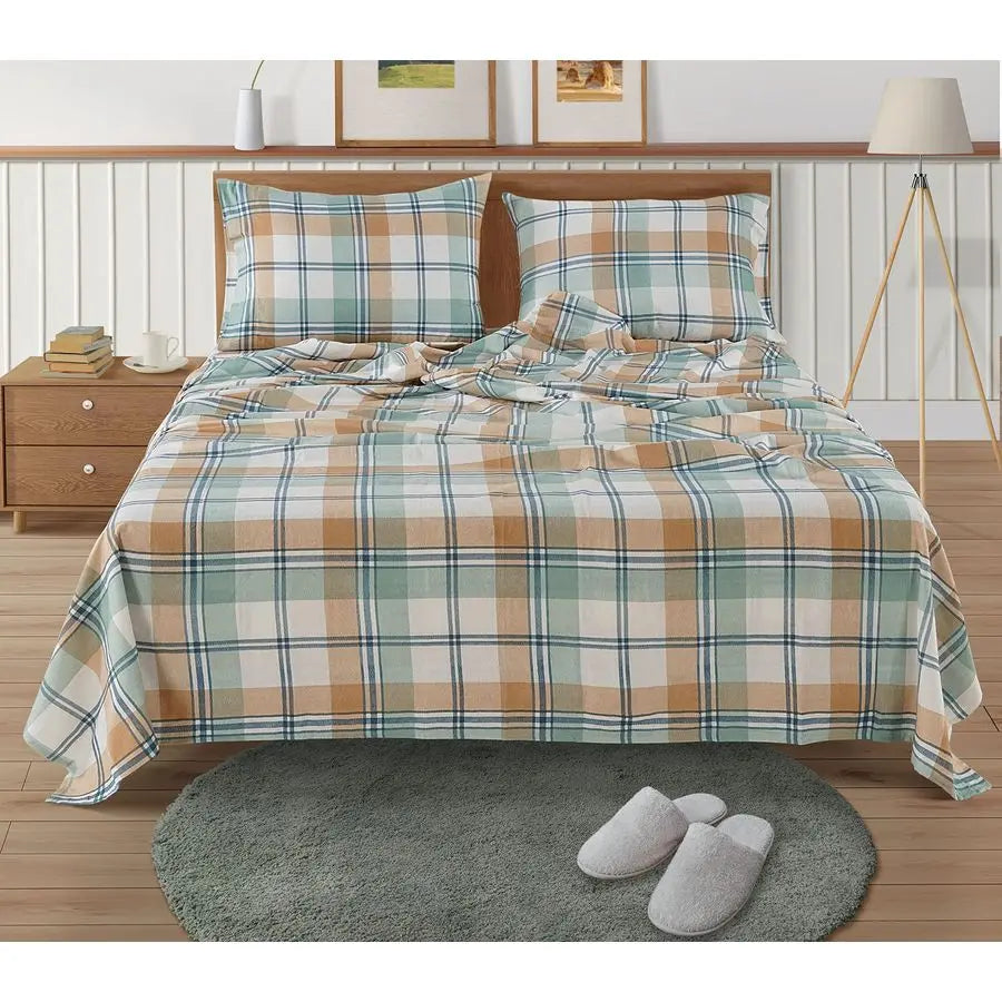 Modern Check Bed Set